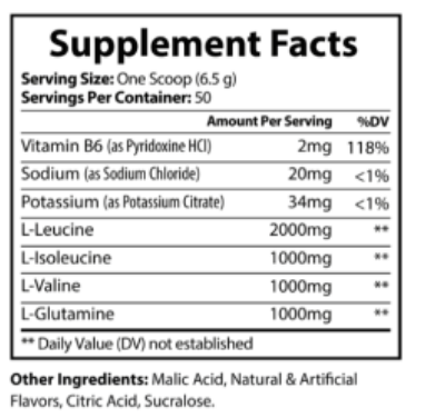 BCAA – Lemon Lime (325g | 50 Servings)