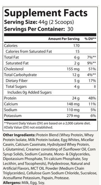 Essential Meal Replacement Protein – Vanilla Milkshake (2.9lb)
