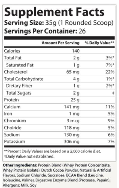 Whey Armor Protein – Chocolate Peanut Butter (2lb)