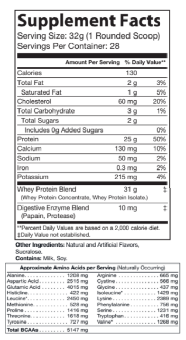 2lb Whey Cinnamon Swirl