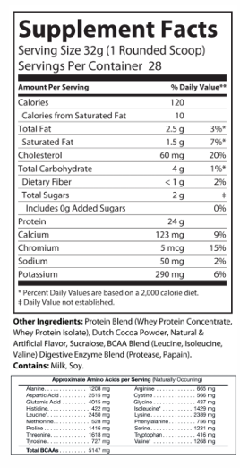 Protein Whey 2lb Chocolate