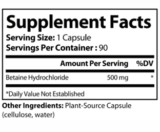 Betaine HCL Plus