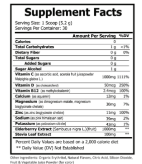 Elderberry Immunity W/ Zinc & Vitamin C