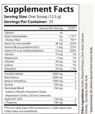 Pump Non-Stim Pre-Workout Cherry Blast 312g w/ Natural Flavor