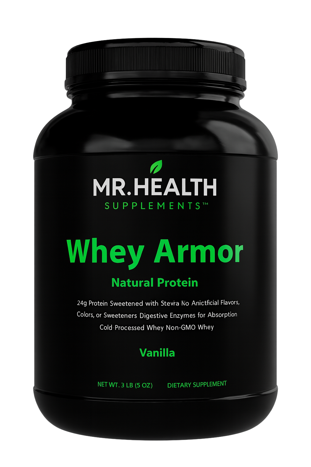 Whey Armor Natural Protein – Vanilla (2lb)