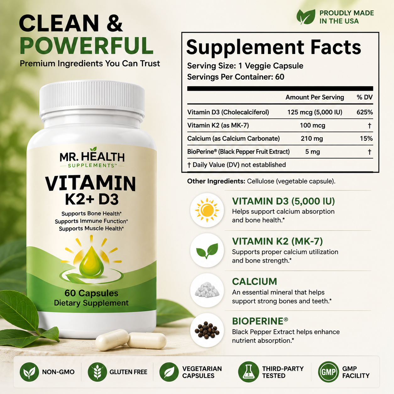 Vitamin K2 + D3