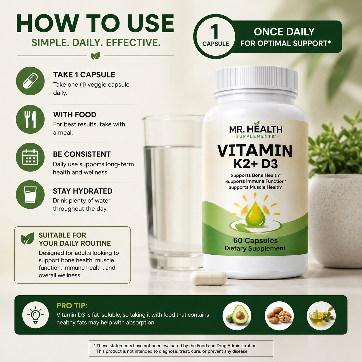 Vitamin K2 + D3