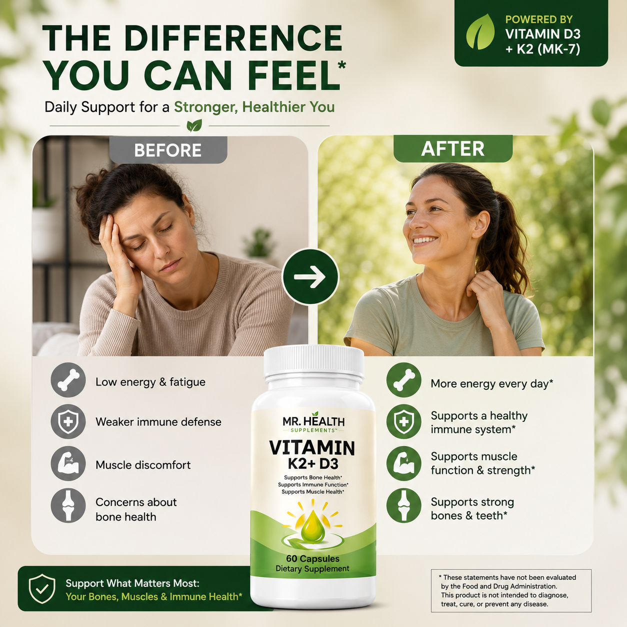 Vitamin K2 + D3