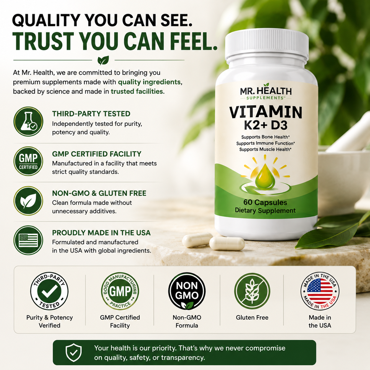 Vitamin K2 + D3