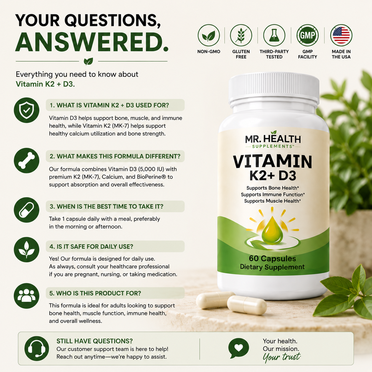 Vitamin K2 + D3