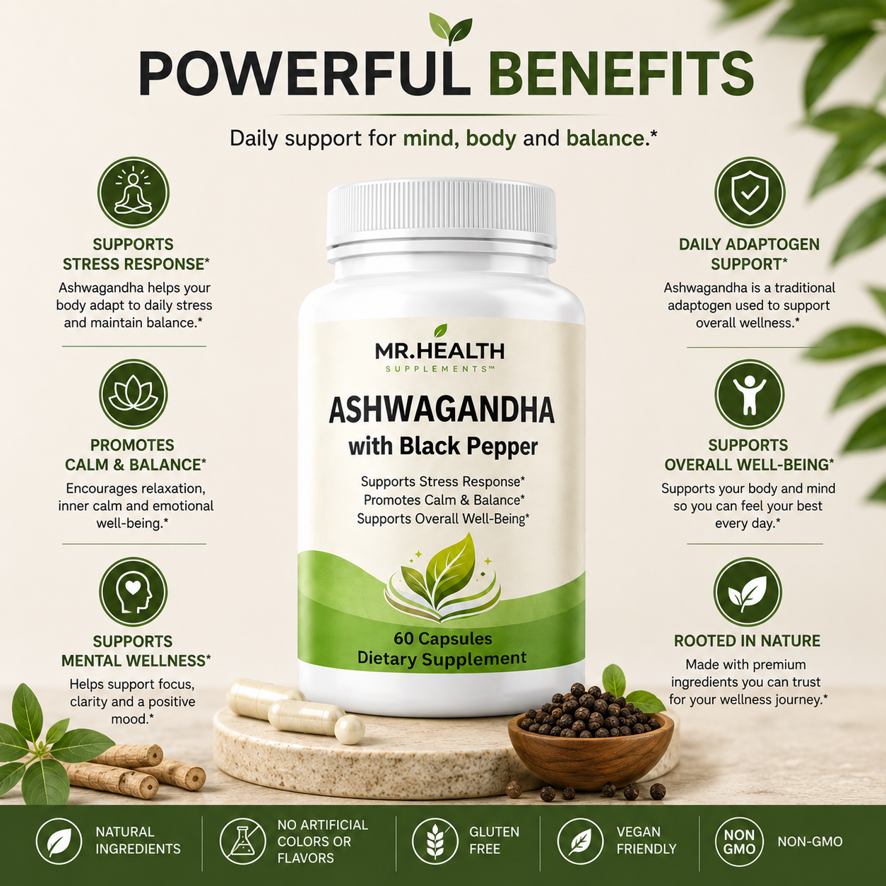 Ashwagandha with Black Pepper