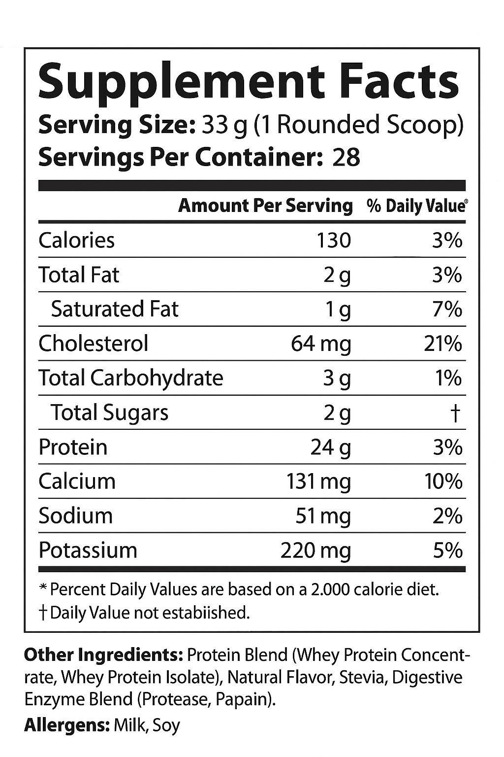 Whey Armor Natural Protein – Vanilla (2lb)