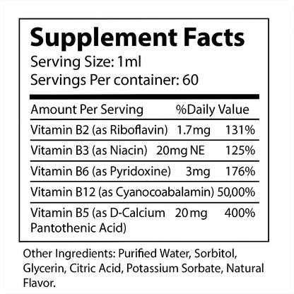 B-12 Drops 2oz – Natural Energy & Metabolism Support