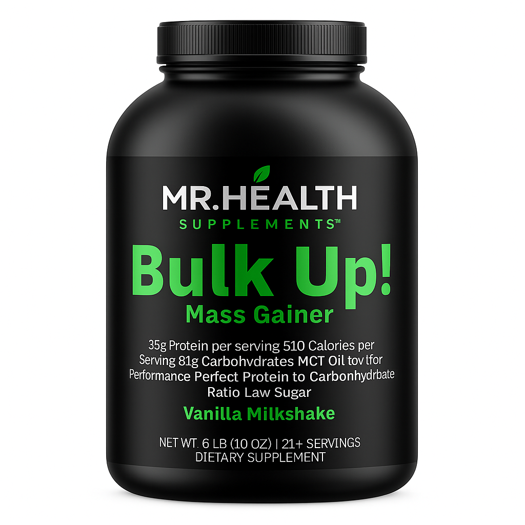 6lb Bulk Up! Mass Gainer Vanilla Milkshake w/Low Sugar