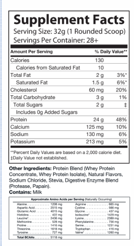 2lb Whey Natural Salted Caramel