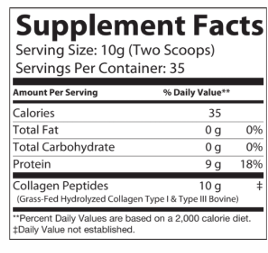 Collagen Type 1 & 3 Grass Fed 350g
