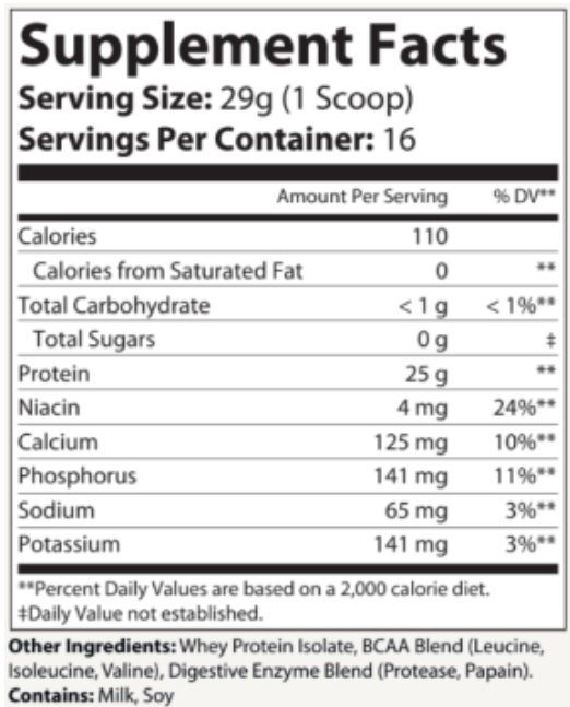 Whey Armor Isolate Protein Berry